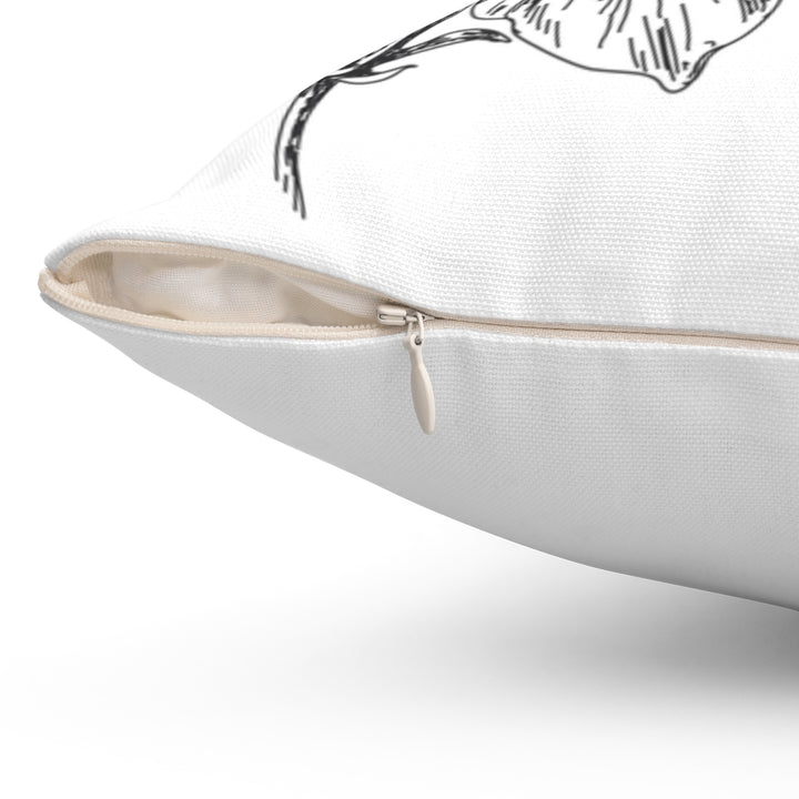 Spun Polyester Square Pillow