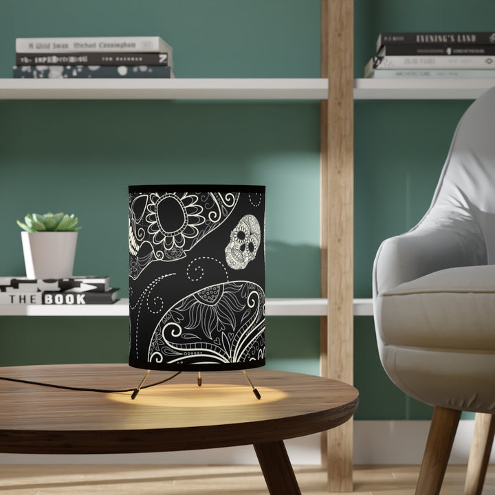 Tripod Lamp with High-Res Printed Shade, US\CA plug