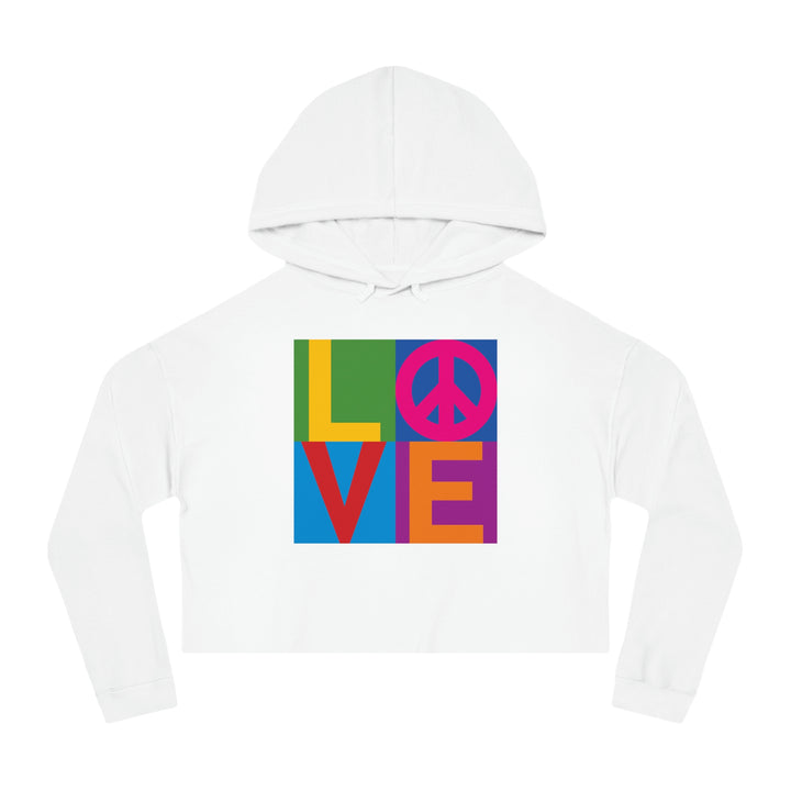 LOVE Women’s Cropped Hooded Sweatshirt