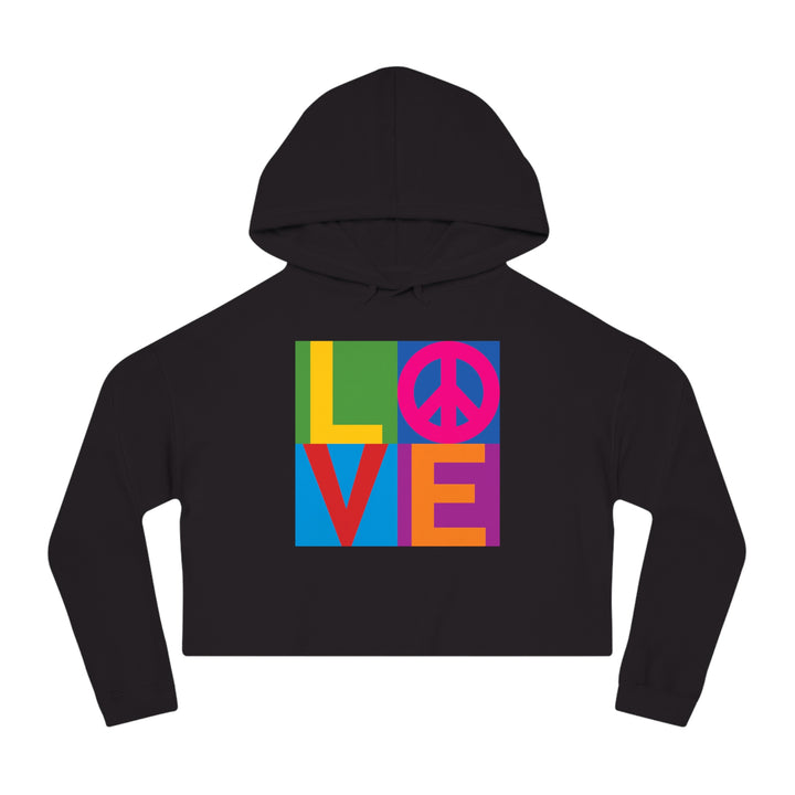 LOVE Women’s Cropped Hooded Sweatshirt
