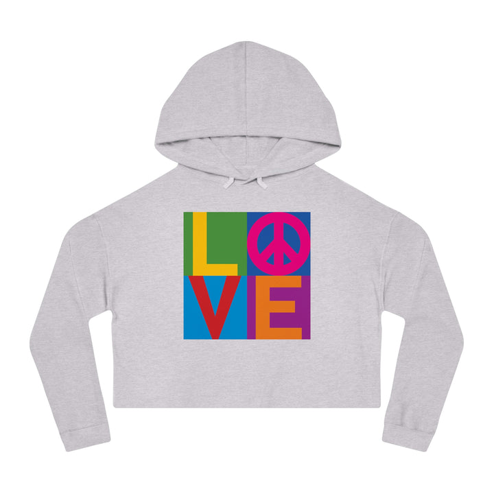 LOVE Women’s Cropped Hooded Sweatshirt