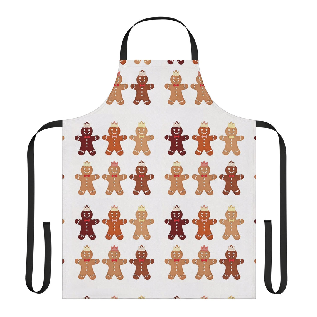 Gingerbread Pattern Apron Holiday Baking Kitchen Apron