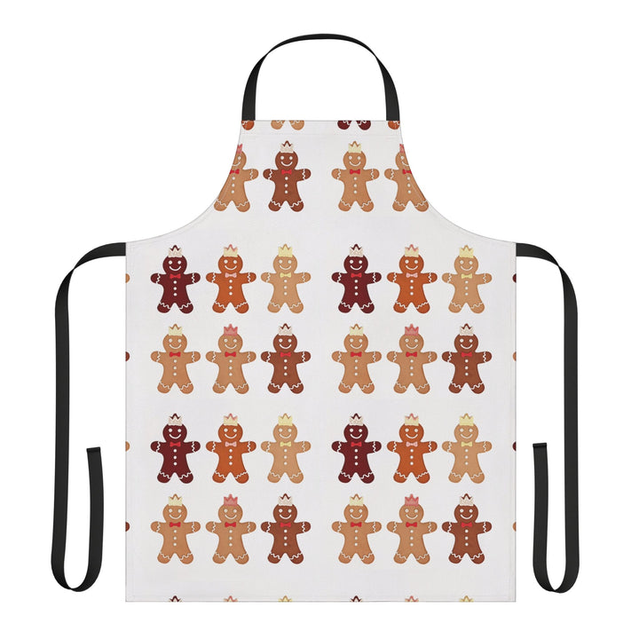 Gingerbread Pattern Apron Holiday Baking Kitchen Apron