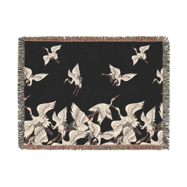 Crane Woven Blanket
