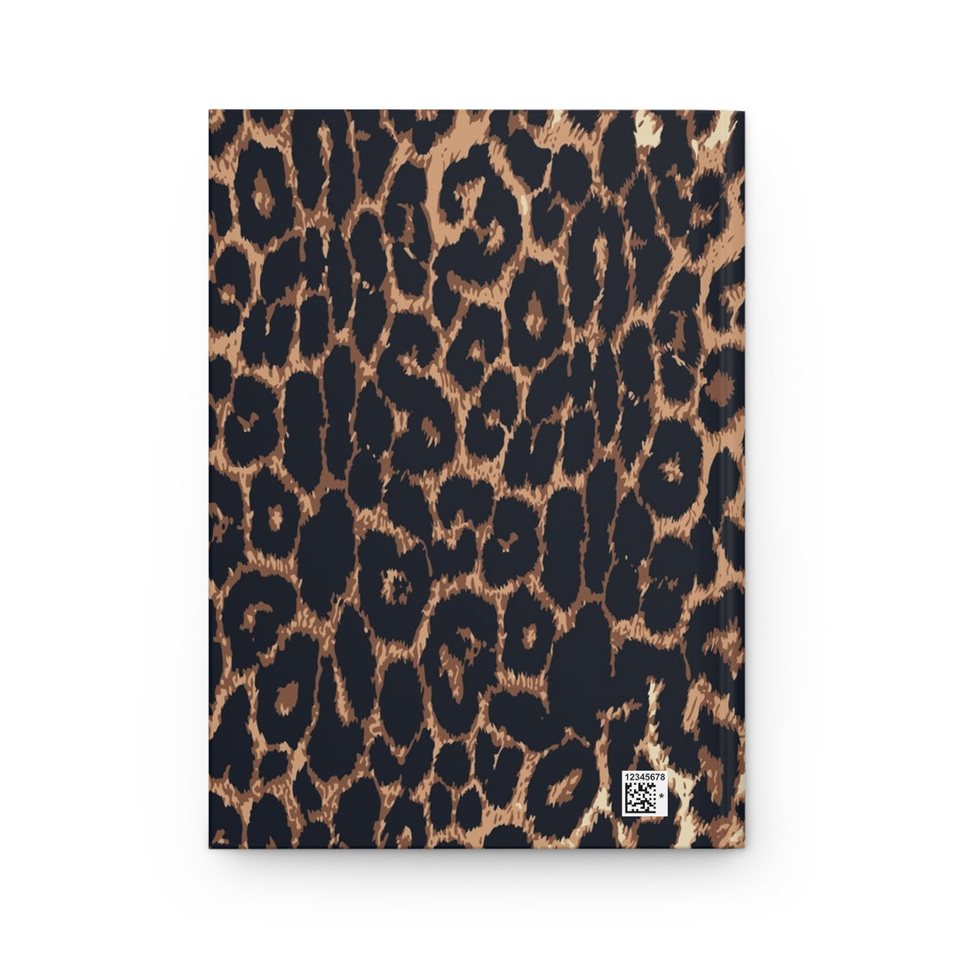 Leopard Print Journal Hardcover Matte Lined Fashionable Stylish