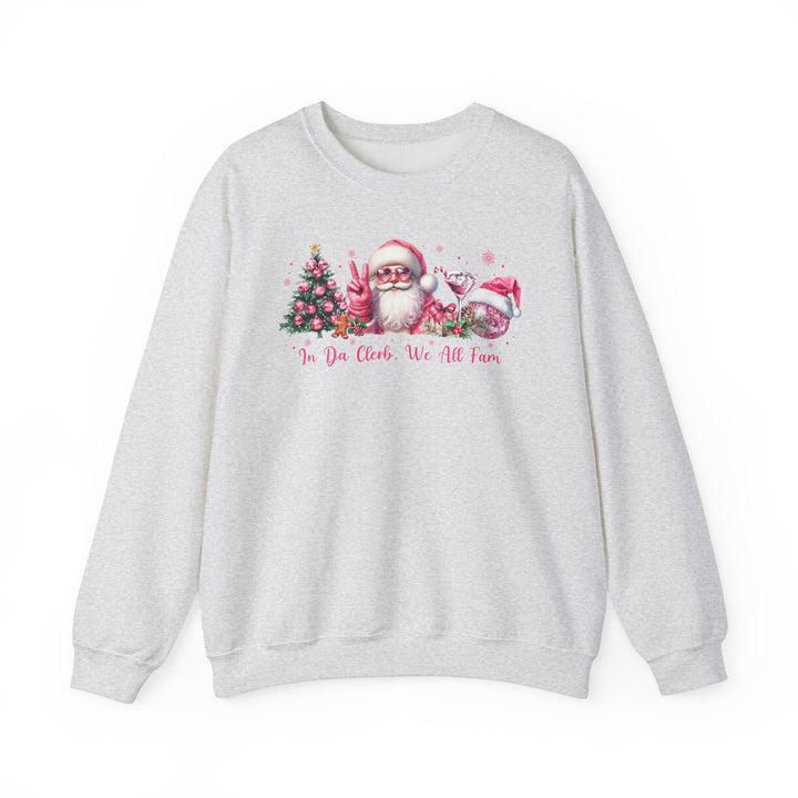 Sweatshirt In the clerb we all fam Unisex Coquette Christmas Pink Top Holidays