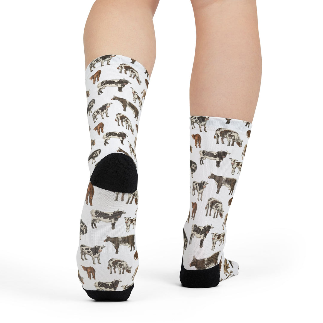 Cow Print Socks for Farmers and Farm Life Lovers