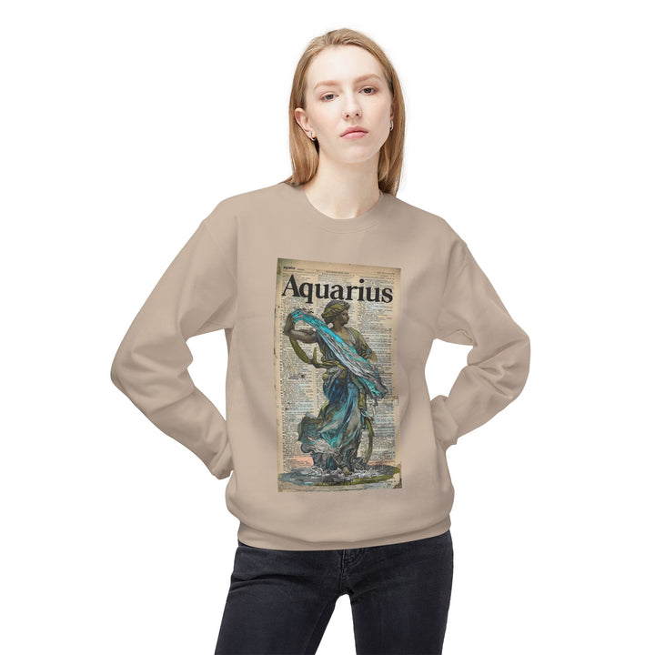 Aquarius Zodiac Sweatshirt, Cozy Astrology Apparel for Daily Wear, Horoscope Gift for Astrology Lovers