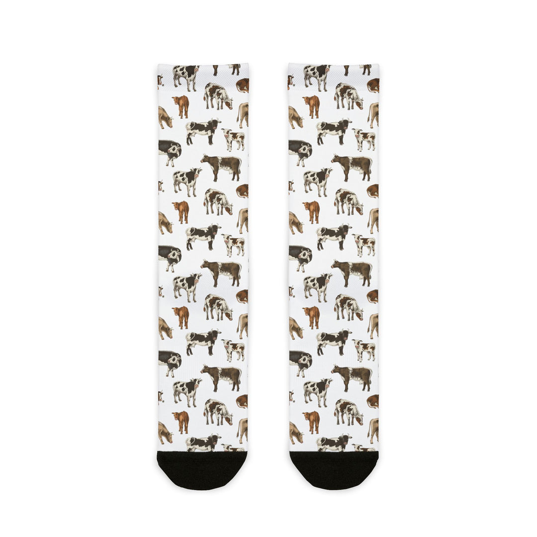 Cow Print Socks for Farmers and Farm Life Lovers