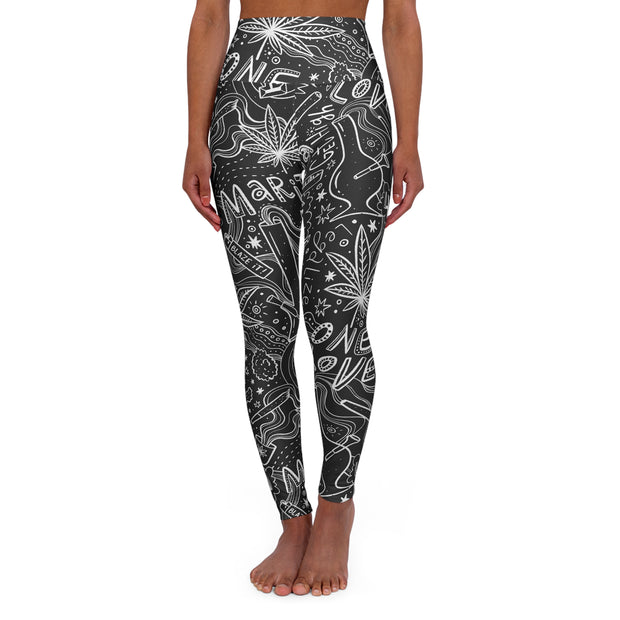 High Waisted Yoga Leggings (AOP)