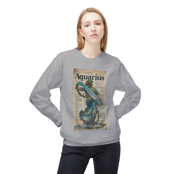 Aquarius Zodiac Sweatshirt, Cozy Astrology Apparel for Daily Wear, Horoscope Gift for Astrology Lovers