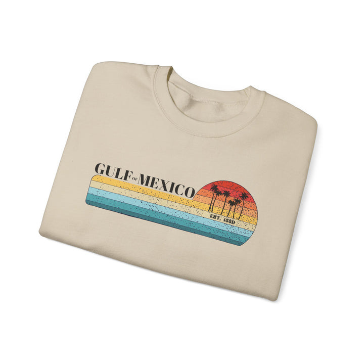 Gulf of Mexico Sweatshirt Retro Sunset