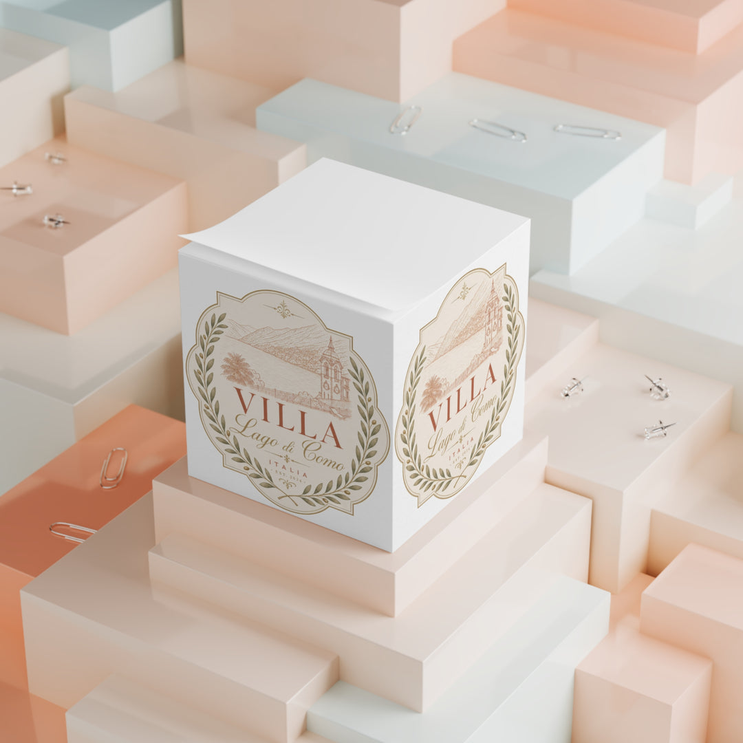 Villa Lago di Como Note Cube Italian Villa Sticky Note Pad