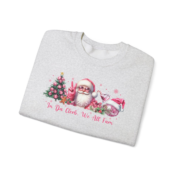 Sweatshirt In the clerb we all fam Unisex Coquette Christmas Pink Top Holidays