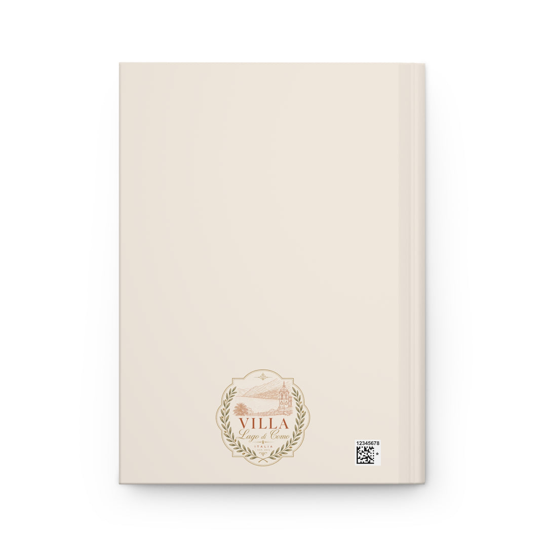 Villa Lago di Como Lakeside Sketch Hardcover Journal Travel Notebook, Daily Planner and Guest Book