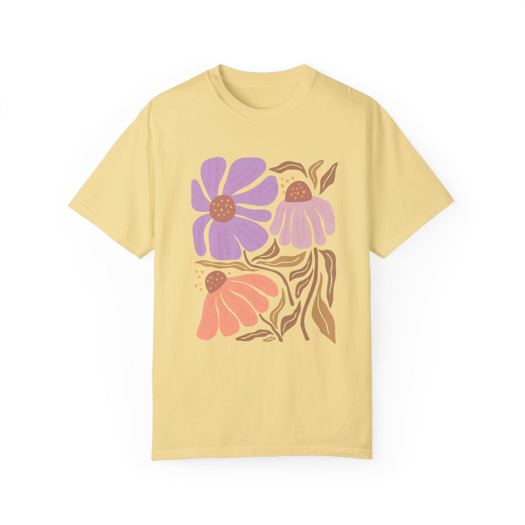 Subtle Anti-Trump TShirt Fuck Trump Flower Tee Comfort Colors® Boho Floral T-shirt Democrat Gift For Her Liberal Shirt