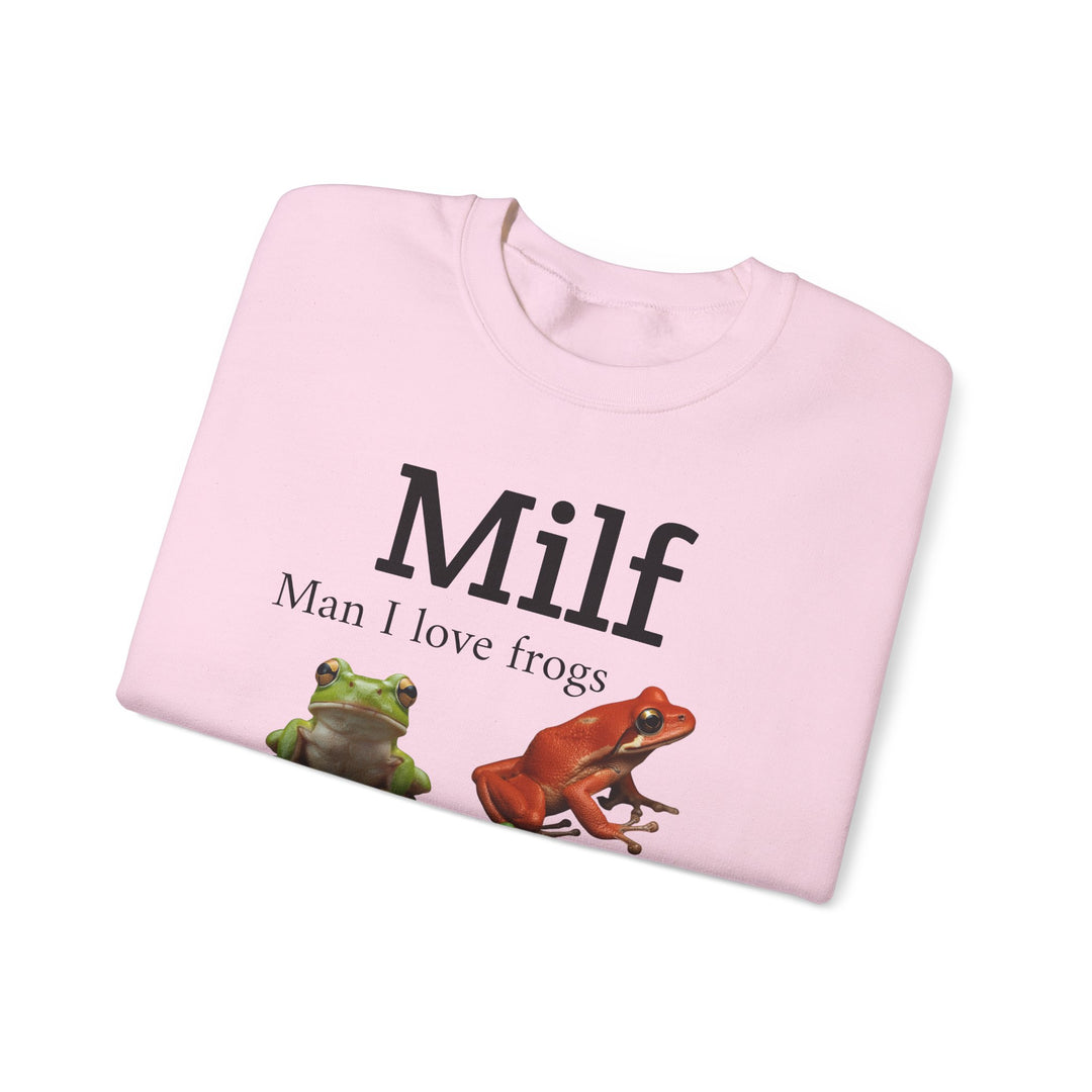 Milf (Man I Love Frogs) Sweatshirt — Funny Frog Lover Shirt