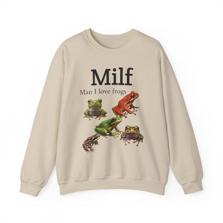 Milf (Man I Love Frogs) Sweatshirt — Funny Frog Lover Shirt