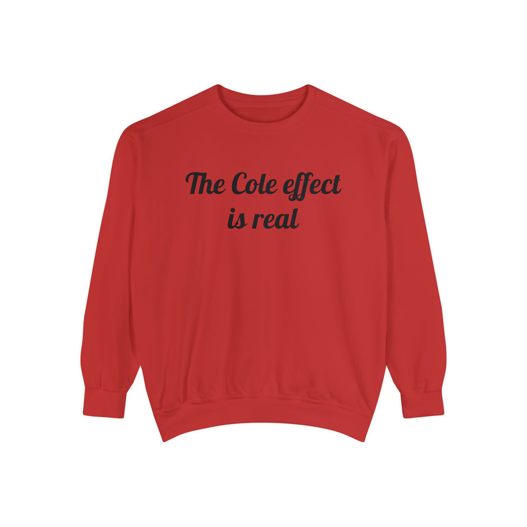 The Cole effect is real Unisex Garment-Dyed Sweatshirt