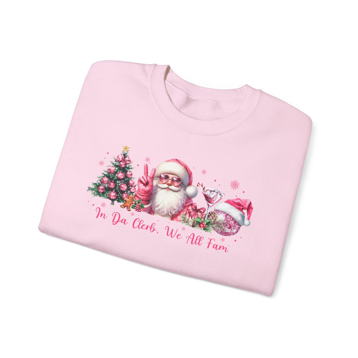 Sweatshirt In the clerb we all fam Unisex Coquette Christmas Pink Top Holidays