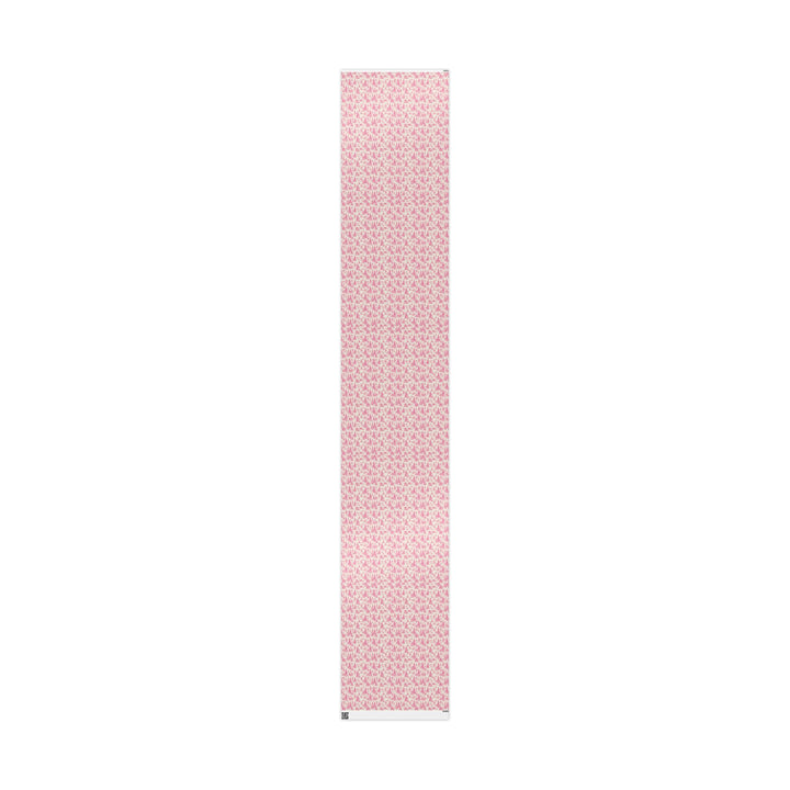 Pink Toile Wrapping Paper Roll — Vintage Cottage Pattern Gift Wrap for Birthdays, Bridal, Mother’s Day