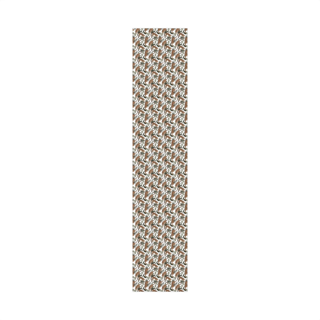 Leopard Botanical Gift Wrap Paper Stylish Trendy Wrapping for Special Occasions Christmas Wrapping Paper
