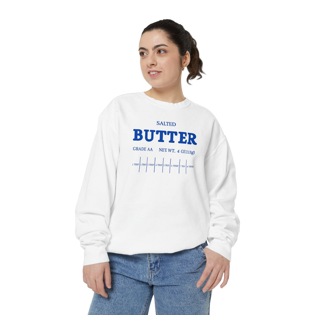Salted Butter Unisex Garment-Dyed Sweatshirt