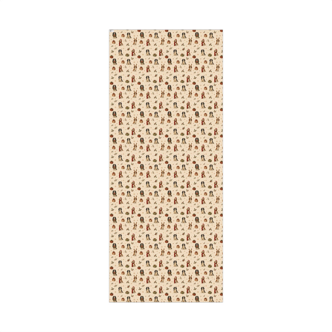 Cavalier King Charles Christmas Wrapping Paper | Luxury Dog Lover Gift Wrap | Holiday Cavalier Christmas Decor | Merry Paws Collection™