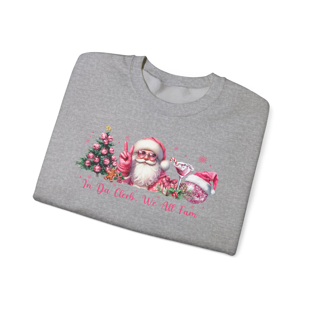 Sweatshirt In the clerb we all fam Unisex Coquette Christmas Pink Top Holidays