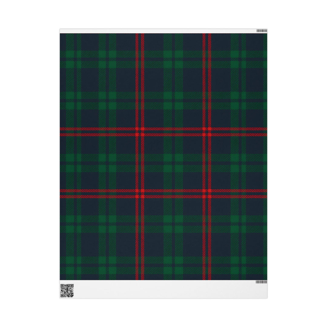 Tartan Plaid Wrapping Paper – Classic Green & Red Holiday Gift Wrap