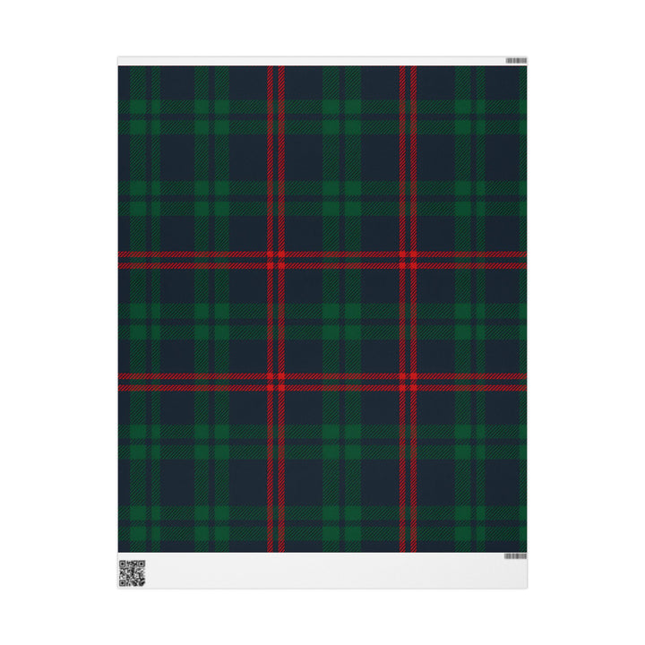Tartan Plaid Wrapping Paper – Classic Green & Red Holiday Gift Wrap