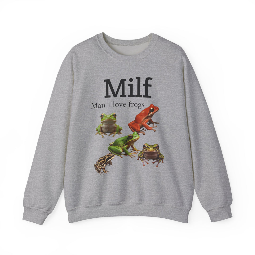 Milf (Man I Love Frogs) Sweatshirt — Funny Frog Lover Shirt