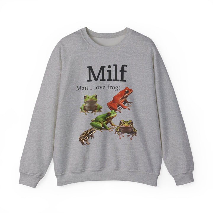 Milf (Man I Love Frogs) Sweatshirt — Funny Frog Lover Shirt