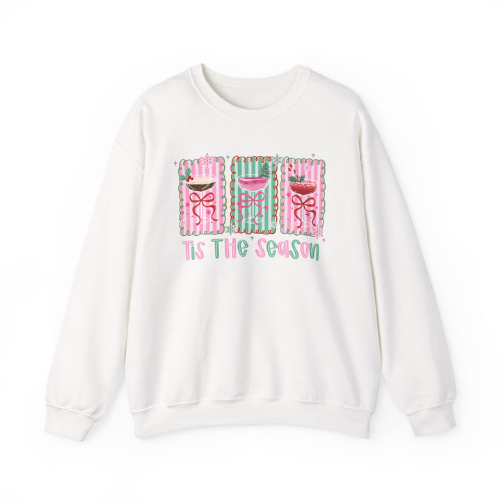 Holiday Gift Sweatshirt Tis The Season Design Festive Cocktails
