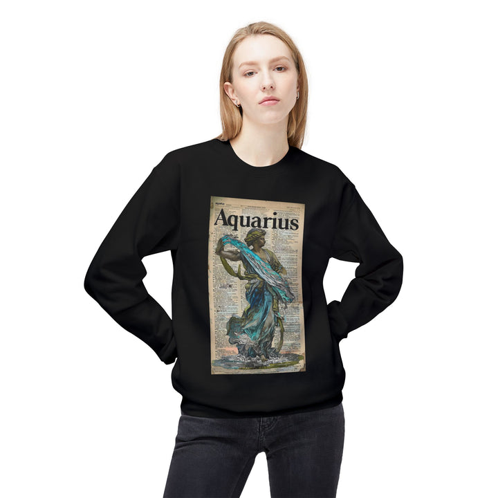 Aquarius Zodiac Sweatshirt, Cozy Astrology Apparel for Daily Wear, Horoscope Gift for Astrology Lovers