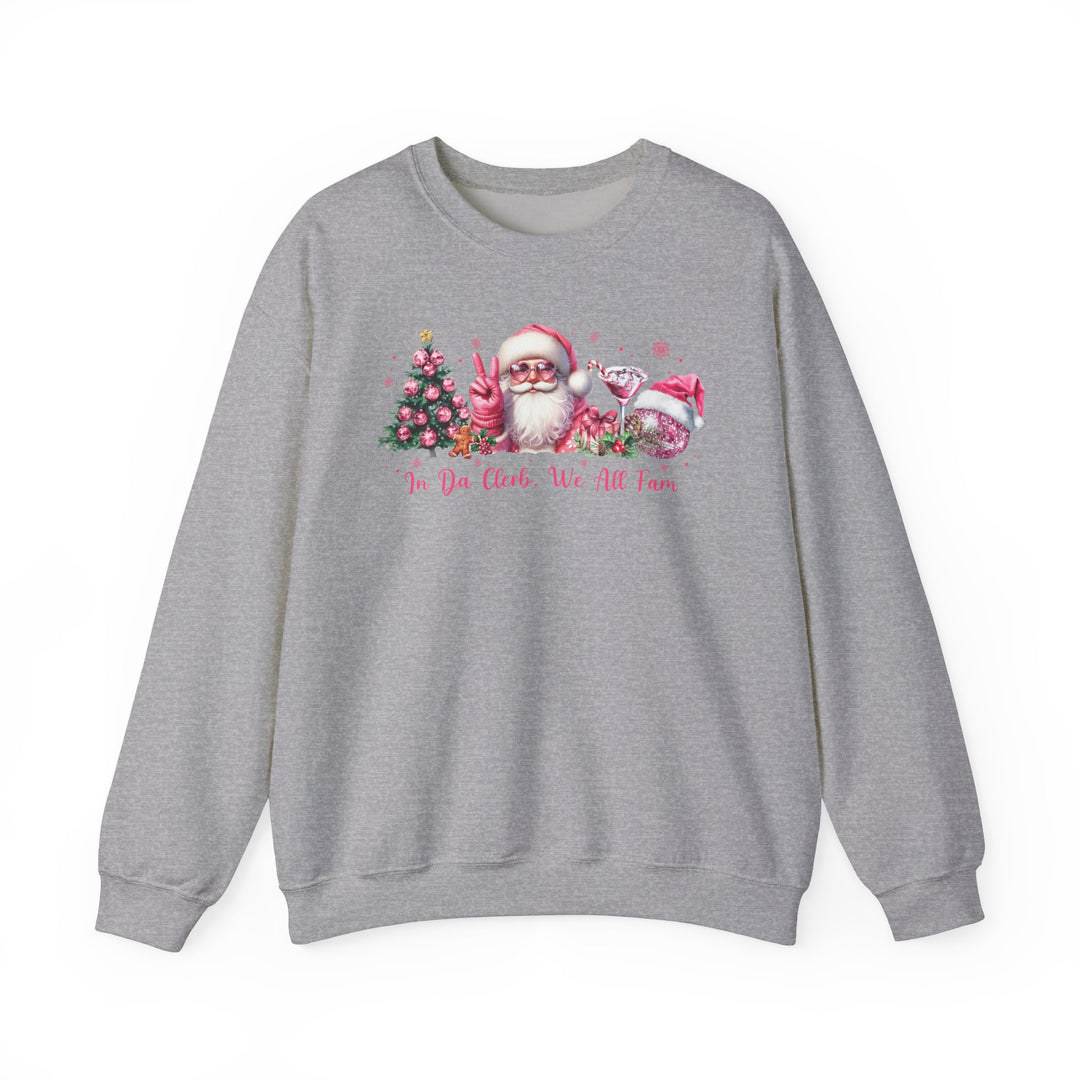 Sweatshirt In the clerb we all fam Unisex Coquette Christmas Pink Top Holidays