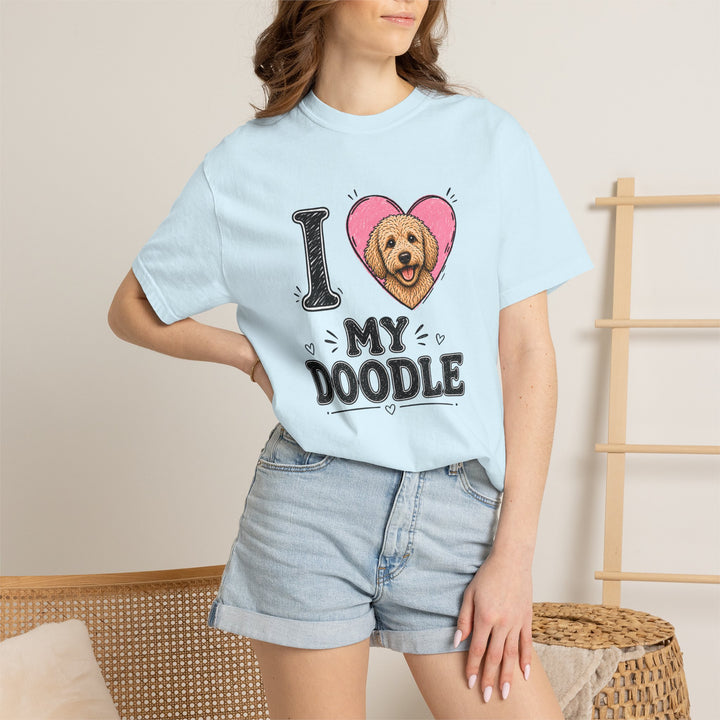 I Heart My Doodle T-Shirt Cute Doodle Dog Lover Tee