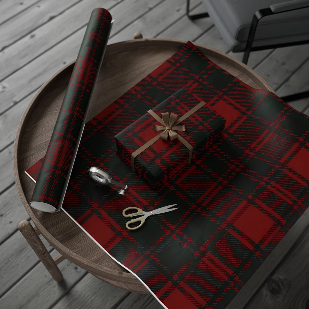 Wrapping Paper - Red & Black Buffalo Plaid Holiday Gift Wrap