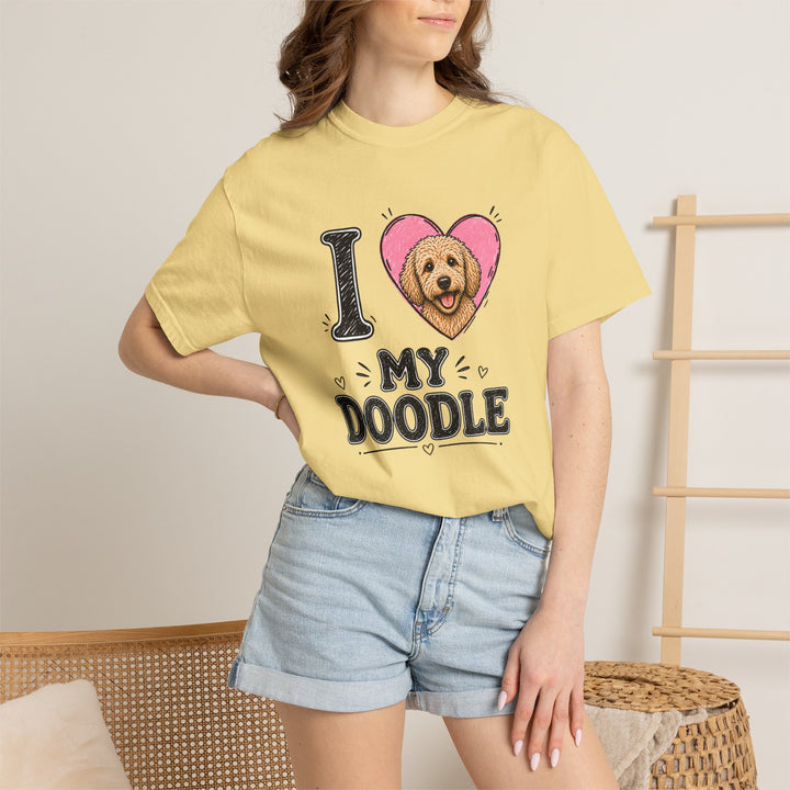 I Heart My Doodle T-Shirt Cute Doodle Dog Lover Tee