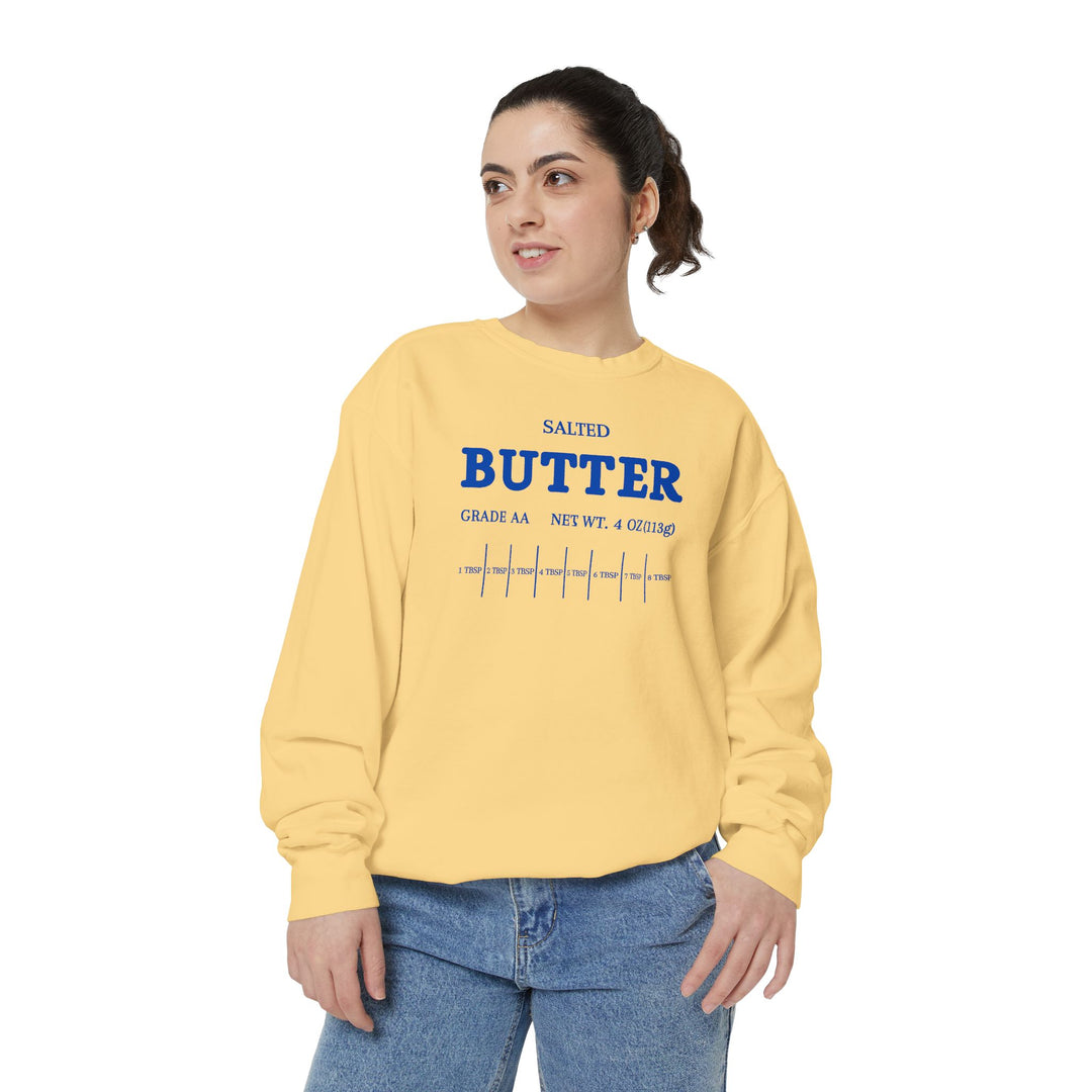 Salted Butter Unisex Garment-Dyed Sweatshirt