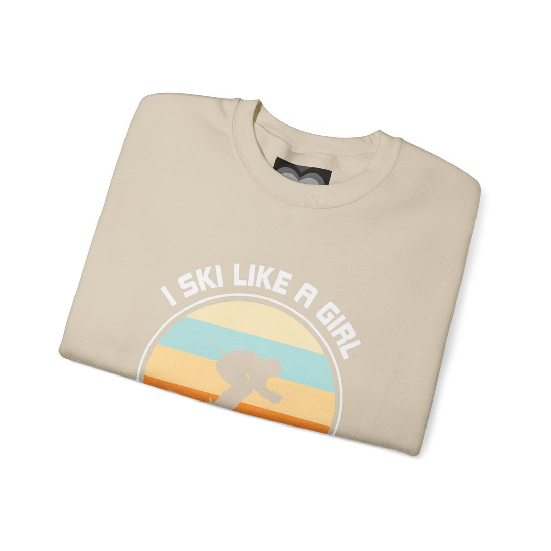 Ski Like A Girl Unisex Heavy Blend™ Crewneck Sweatshirt