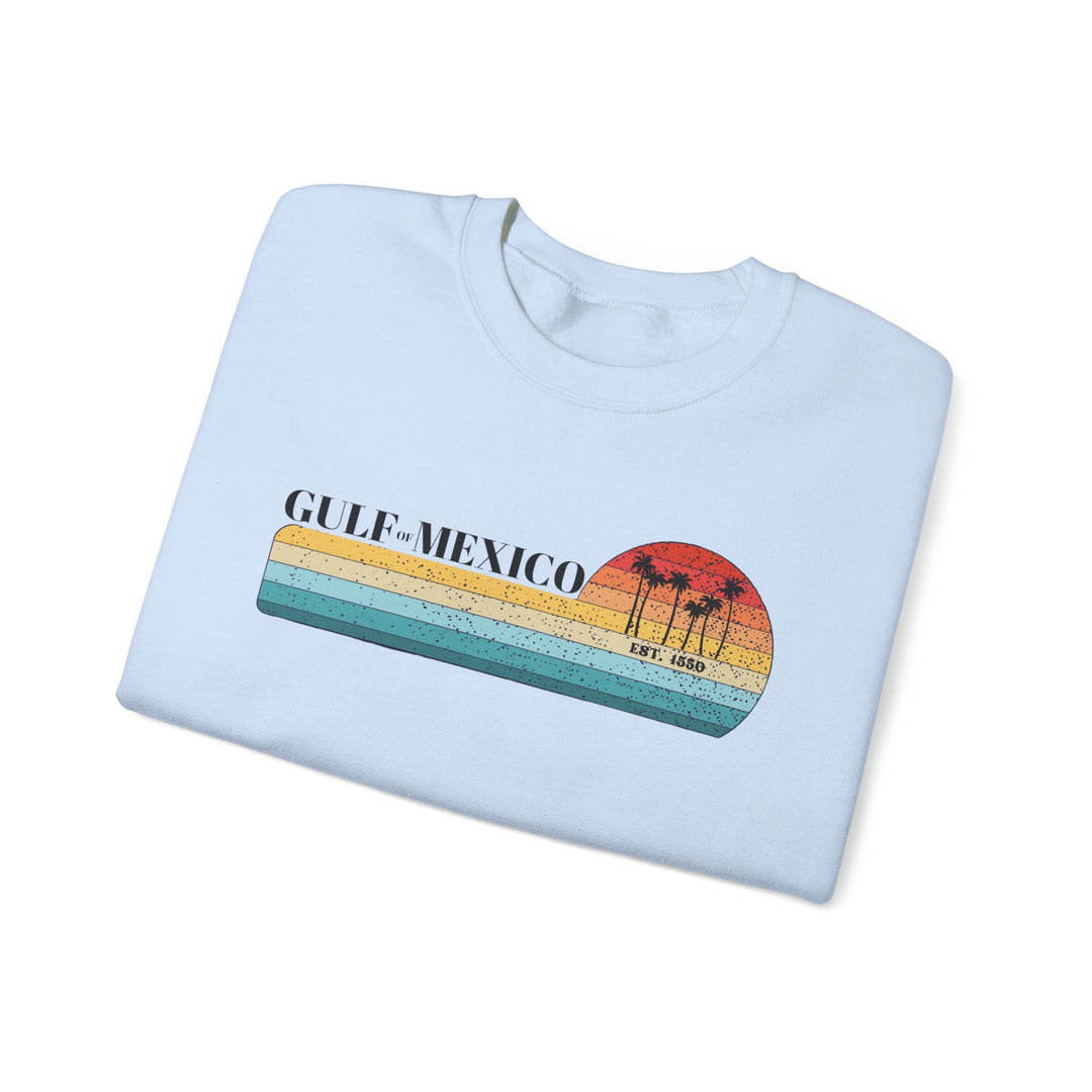 Gulf of Mexico Sweatshirt Retro Sunset