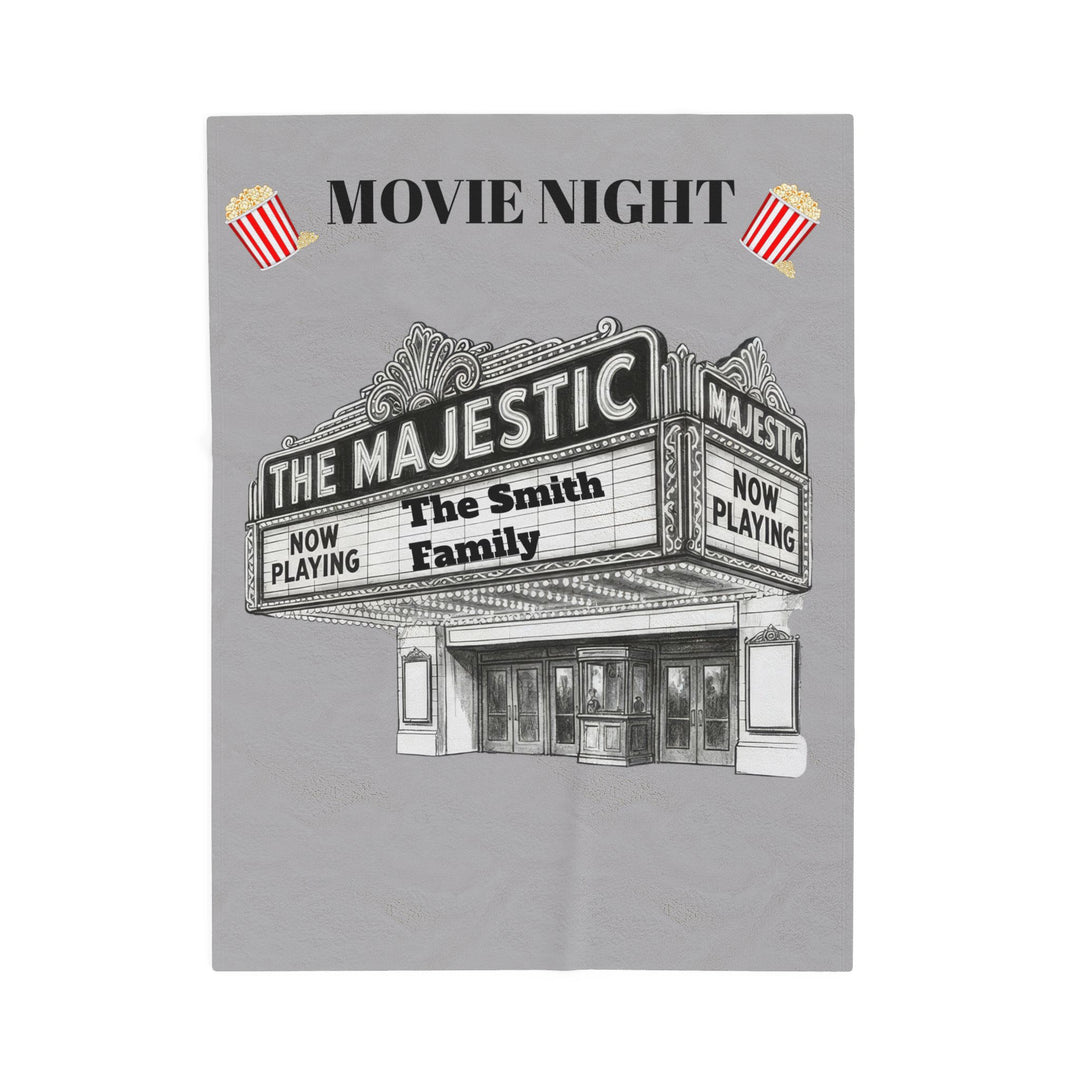 Personalized 'The Majestic' Movie Night Velveteen Plush Blanket