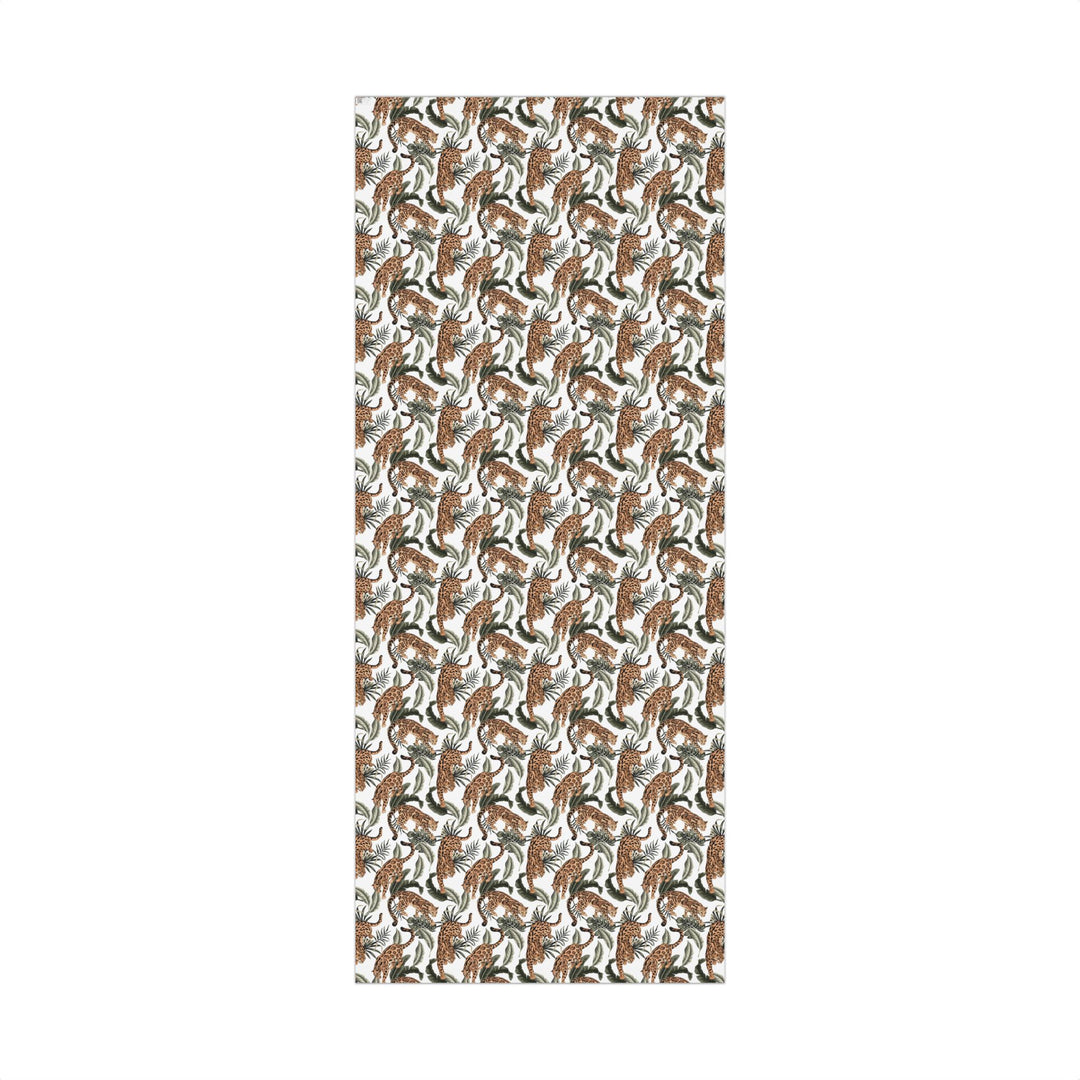 Leopard Botanical Gift Wrap Paper Stylish Trendy Wrapping for Special Occasions Christmas Wrapping Paper