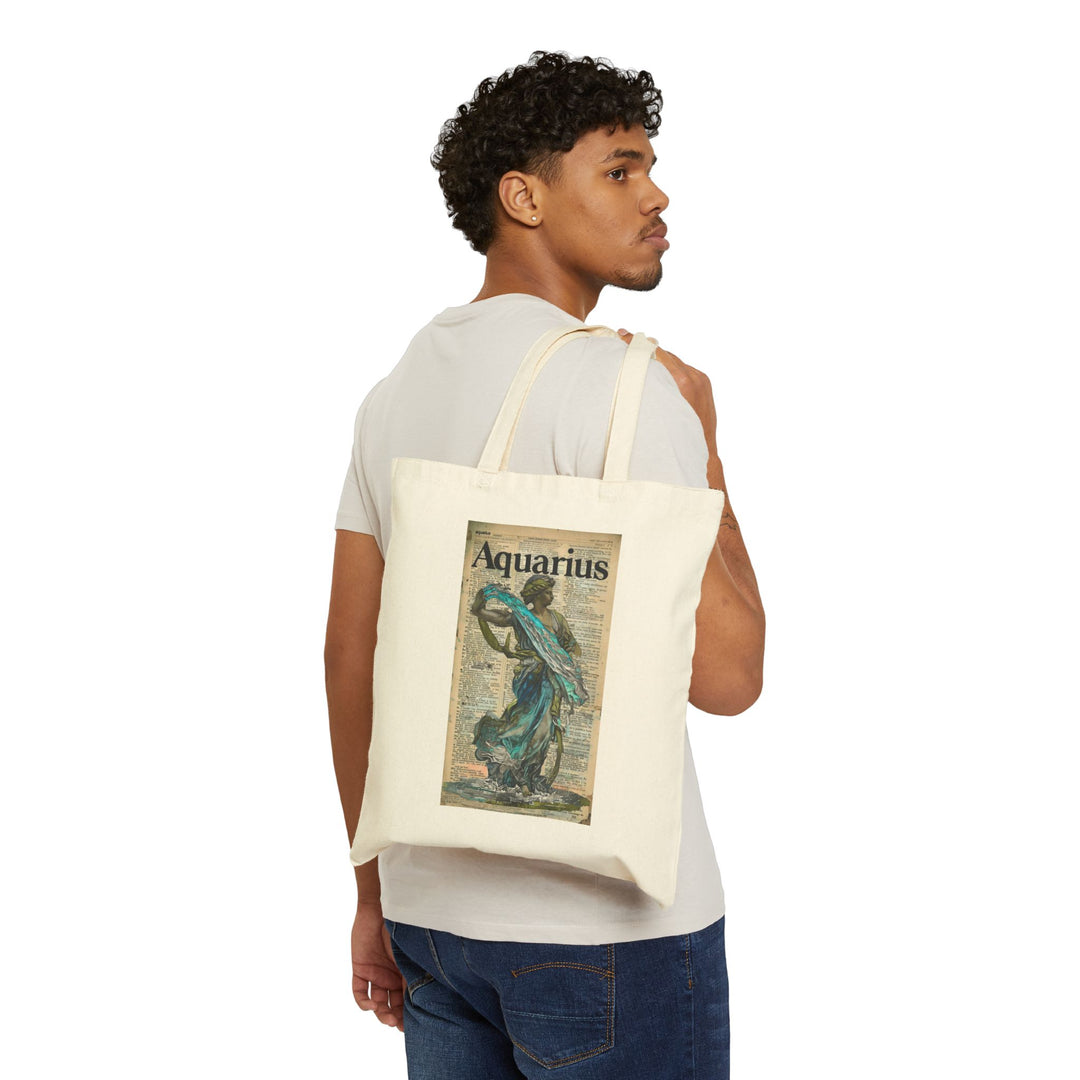 Aquarius Zodiac Tote Bag