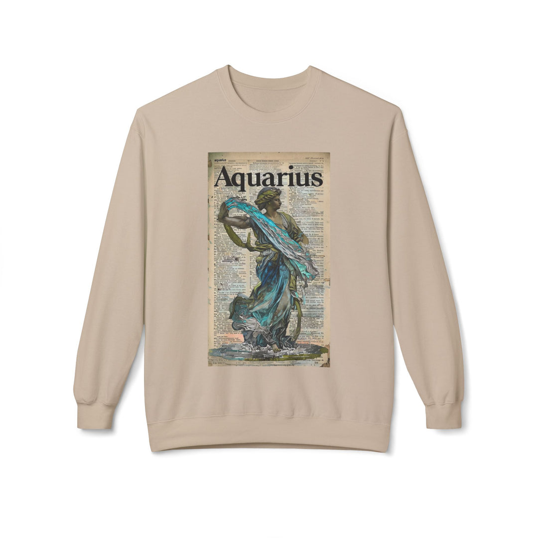 Aquarius Zodiac Sweatshirt, Cozy Astrology Apparel for Daily Wear, Horoscope Gift for Astrology Lovers