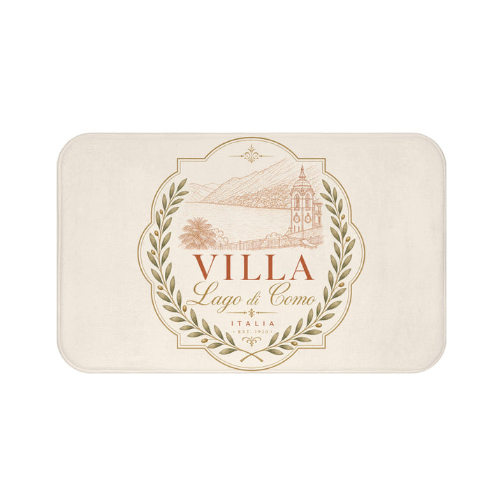 Villa Lago di Como Decorative Bath Mat Italian Villa Bathroom Rug