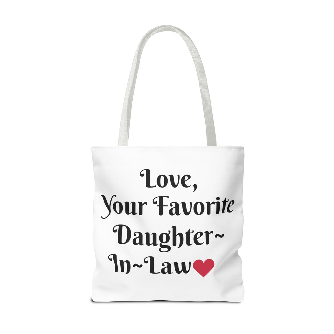 Mother-In-Law Tote Bag Best Mother In Law Tote Love Your Favorite Daughter-In-Law Mother's Day Gift Birthday Gift From Daughter-In-Law