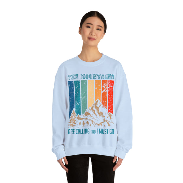 The Mountains Are Calling Unisex Crewneck Sweatshirt