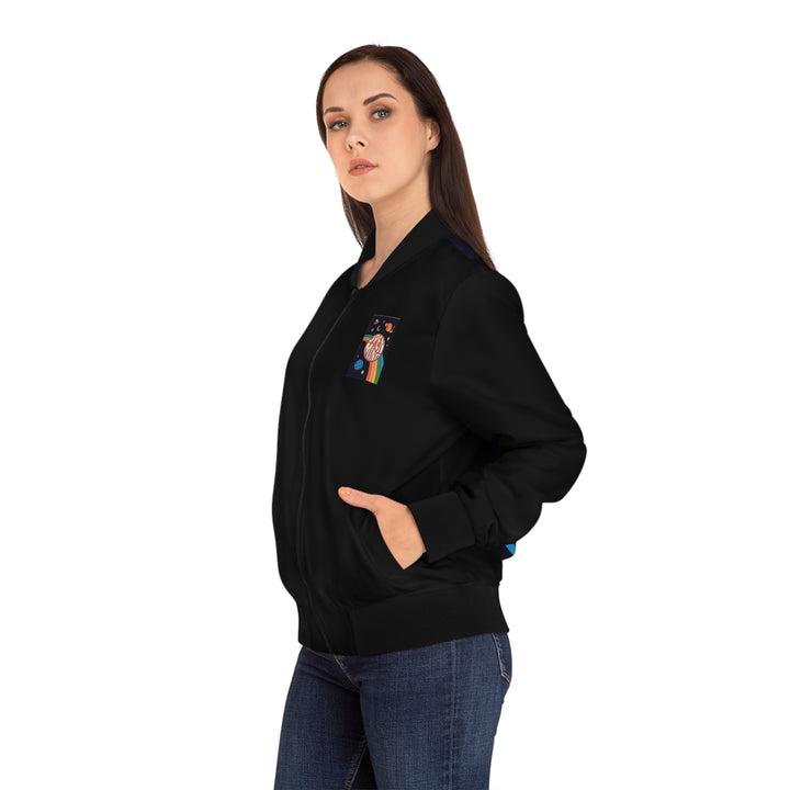 Rainbow Saturn Bomber Jacket